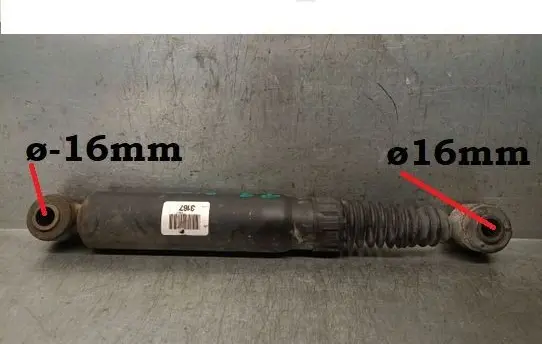 Peugeot Partner Rear shock absorber/damper 00005206TA 5206H2