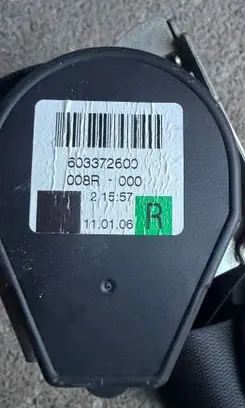 Mercedes-Benz ML W164 Front seatbelt 603372600
