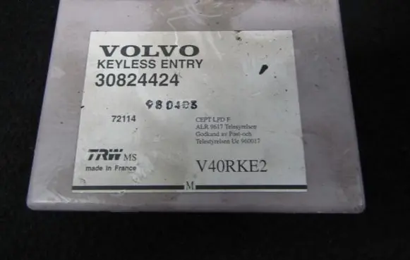 Volvo S40, V40 Other control units/modules 30824424 72114
