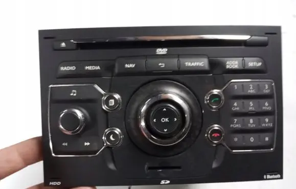 Peugeot 3008 I Radio/CD/DVD/GPS head unit 98016872XT LWK3287