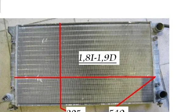 Volkswagen Golf II Coolant radiator