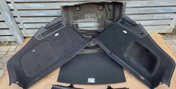 Audi A5 Sportback 8TA Trunk/boot side trim panel 8T8863879P 8T8861529B 8T8863880M