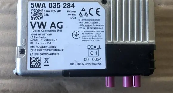 Volkswagen Golf VIII Bluetooth control unit module 5WA035284