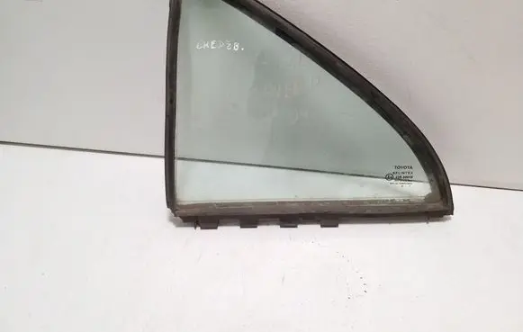 Rear vent window glass