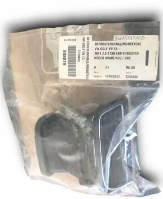 Volkswagen Golf VII Dash center air vent grill 5G1819710B