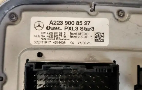 Mercedes-Benz S W223 LED ballast control module A2239008527