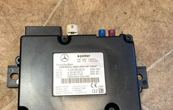 Mercedes-Benz C W205 Bluetooth control unit module A2059016810