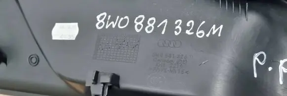 Audi A4 S4 B9 Seat trim 8W0887326M KHB2219