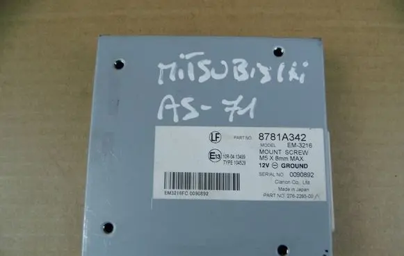 Mitsubishi Outlander Camera control unit module 8781A342