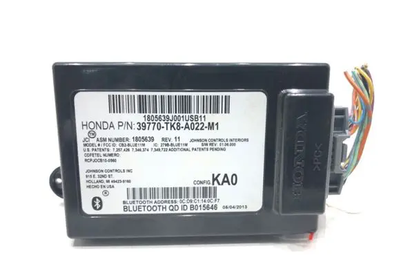 Honda Odyssey Bluetooth control unit module 39770-TK8-A022-M1