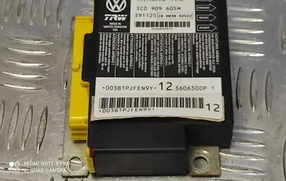 Volkswagen PASSAT B6 Airbag control unit/module 3C0909605M 003B1PJFEN9Y 391125