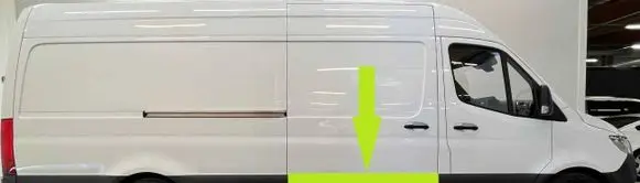Mercedes-Benz Sprinter W907 W910 Sliding door trim (molding) A9106906800 A9106900700 A9106909001