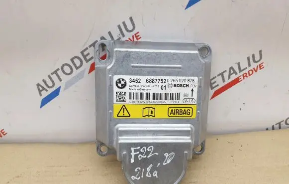 BMW 2 F22 F23 Airbag control unit/module 6887752 34526887752 0265020878