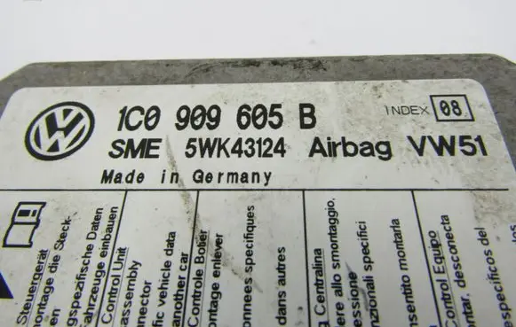 Volkswagen PASSAT B5.5 Airbag control unit/module 1C0909605B