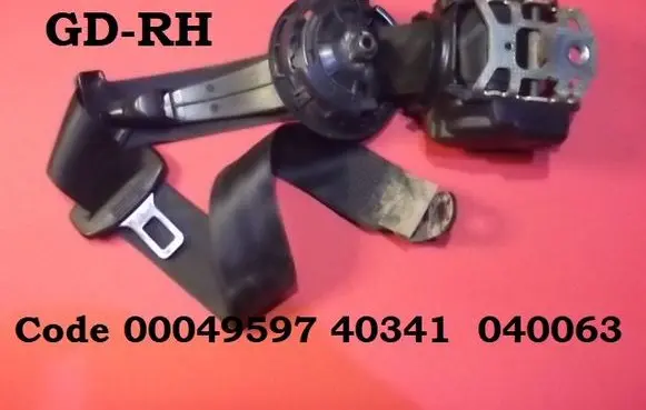 Audi A4 S4 B5 8D Rear seatbelt 00049597 40341