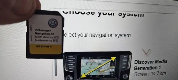 Volkswagen PASSAT B8 Navigation maps CD/DVD 5G0919866H MIB1