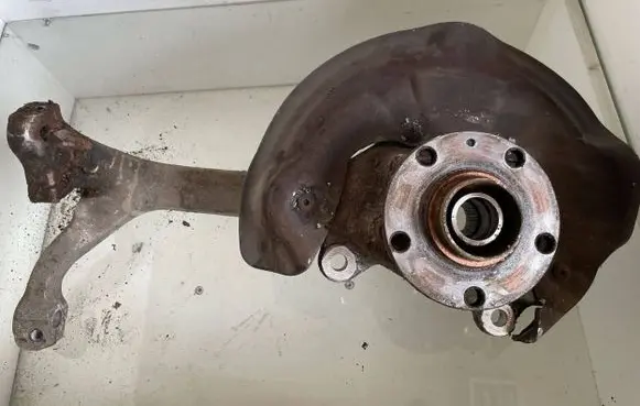 Audi A6 S6 C6 4F Front wheel hub spindle knuckle 4F0407242F