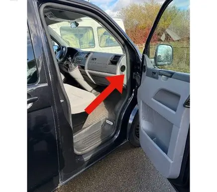 Volkswagen Transporter - Caravelle T5 Dashboard side end trim 7H0858036B