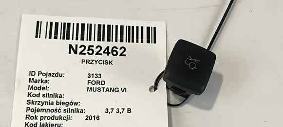 Ford Mustang VI Tailgate opening switch FR3T19B514AAW U3NFA 051109091