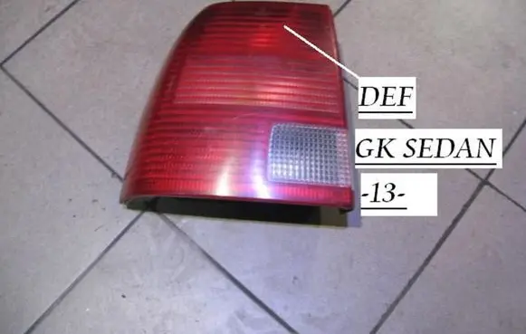 Volkswagen PASSAT B5 Rear/tail lights