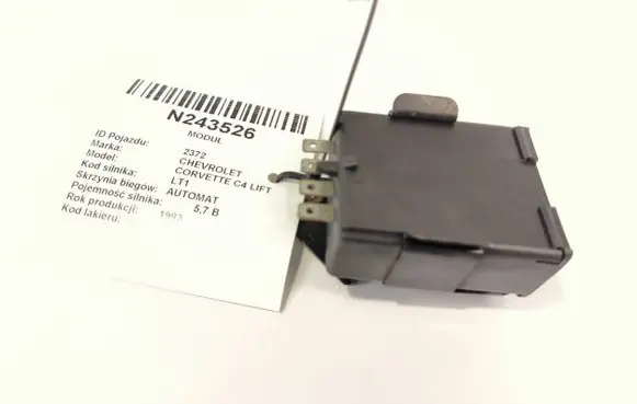 Chevrolet Corvette Other control units/modules 4160132-4183278 4193060-4232287