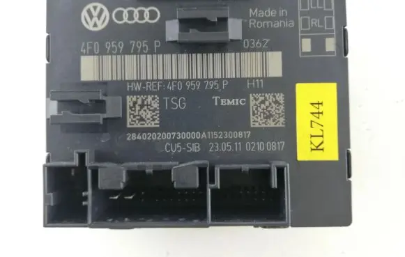 Audi A6 S6 C6 4F Door control unit/module 4F0959795P KL744