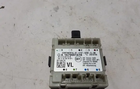 Mercedes-Benz GLE W167 Door control unit/module A1679001418