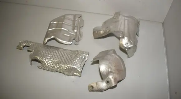 Heat shield in engine bay