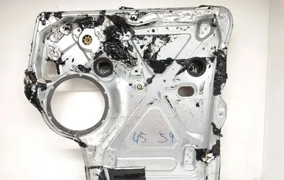 Volkswagen Multivan T5 Front window lifting mechanism without motor 7H0837730C 0303103712