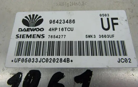 Chevrolet Rezzo Gearbox control unit/module 96423486
