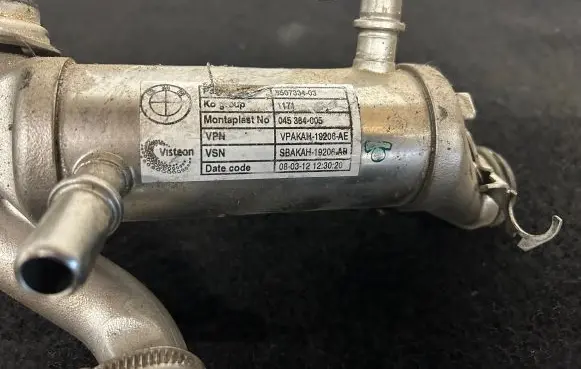 BMW X5 E70 EGR valve cooler 045384005 950733403