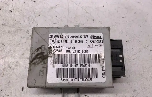 BMW X3 E83 Immobilizer control unit/module 9145349 10844410 00914534901G