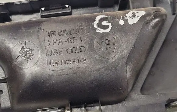 Audi A6 S6 C6 4F Rear door interior handle 4F0839020