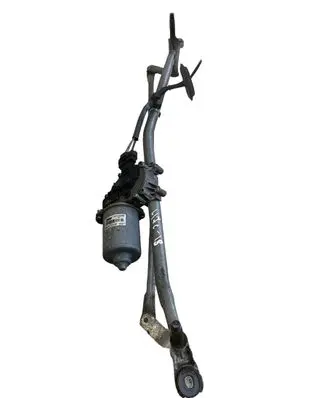 Front wiper linkage and motor