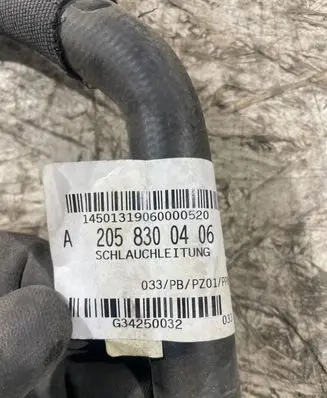 Mercedes-Benz C W205 Coolant pipe/hose 1450131906000520 G34250032 A2058300406