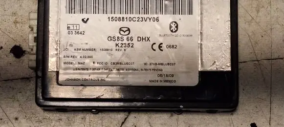 Mazda 6 Microphone (bluetooth/phone) GS8S66 K2352