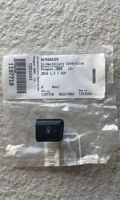 Peugeot 2008 I Central locking switch button 96750883ZD 36224561 1197718