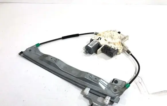 Rear door window regulator with motor