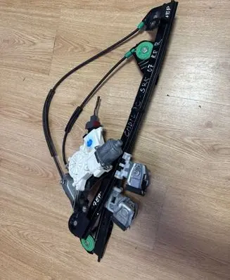 Front door window regulator with motor