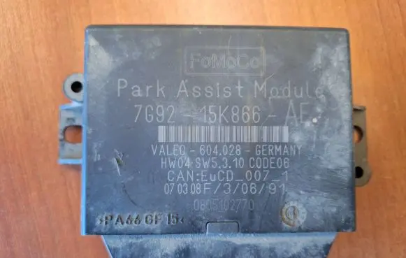 Ford S-MAX Parking PDC control unit/module 7G9215K866AE 0805102770 604028