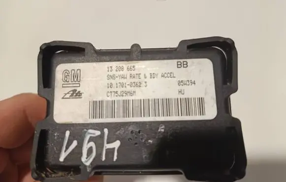 ESP acceleration yaw rate sensor