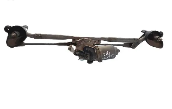 Front wiper linkage and motor