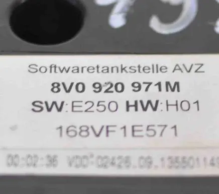 Audi A3 S3 8V Speedometer (instrument cluster) 8V0920971M