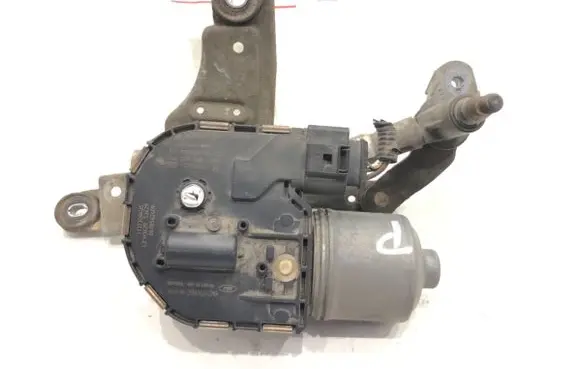 Front wiper linkage and motor