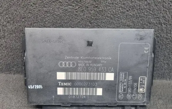 Audi A4 S4 B7 8E 8H Comfort/convenience module 8E0959433CA