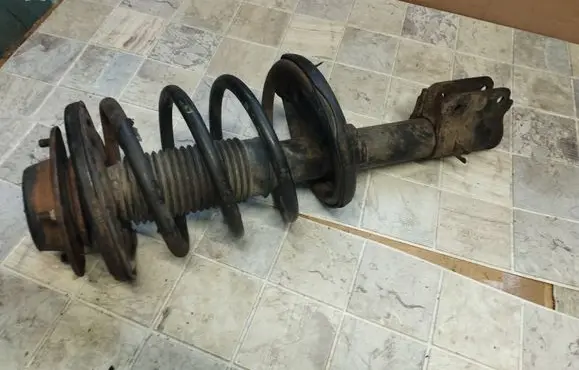 Peugeot 407 Front shock absorber with coil spring