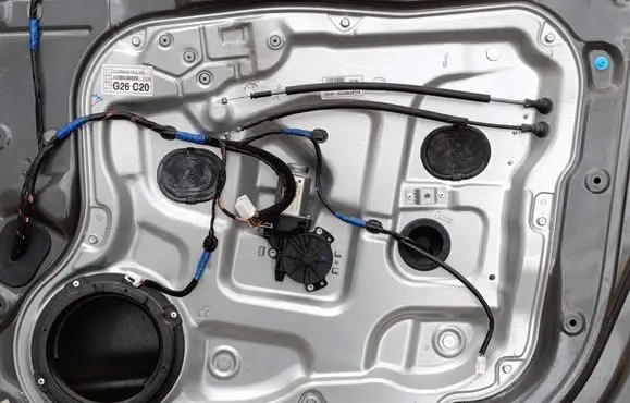 Hyundai Santa Fe Front door window regulator with motor 2601214 CJX0077 824802B030WKS4