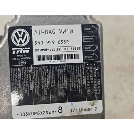 Volkswagen PASSAT B7 Airbag control unit/module 5N0959655R 221098111 22H14S1918