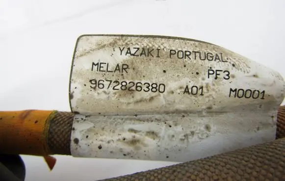 Peugeot 508 Ignition plug leads 9672826380