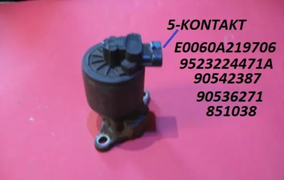 Opel Zafira A EGR valve E0060A219706 9523224471A